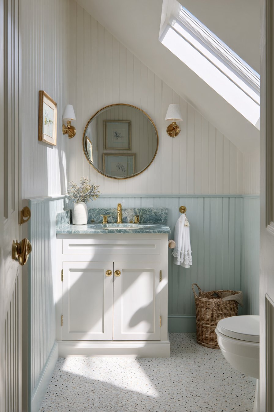 Mint Green Beadboard Cottage Charm