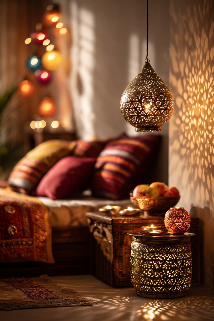 Ambient Lighting with Traditional Brass Elements