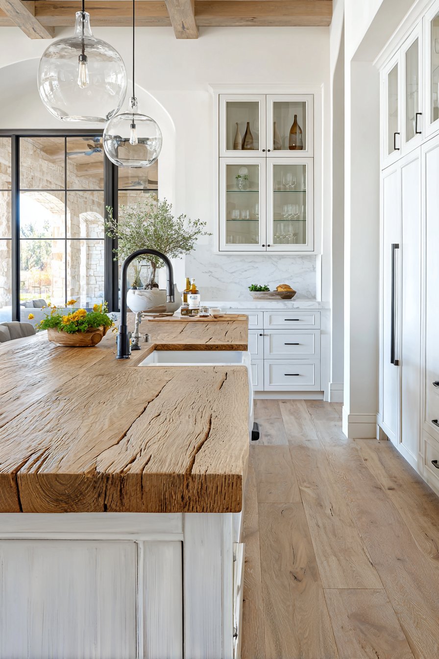 Butcher Block Beauty with Vintage Charm