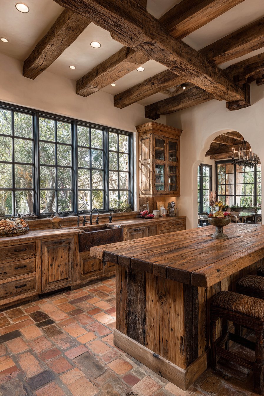 Rustic Farmhouse Kitchen with Weathered Oak Character