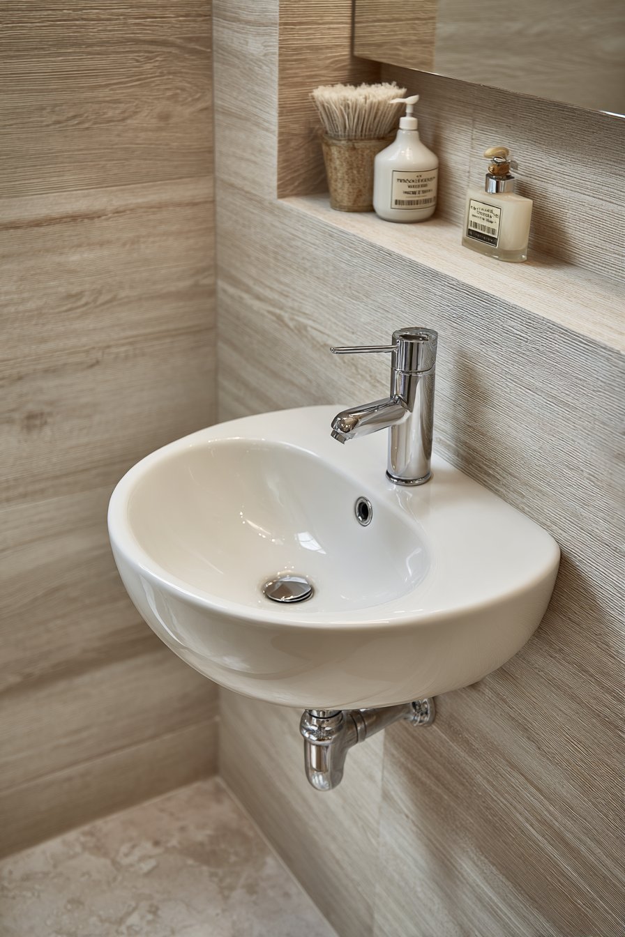 Wall-Mounted Floating Sink for Compact Spaces