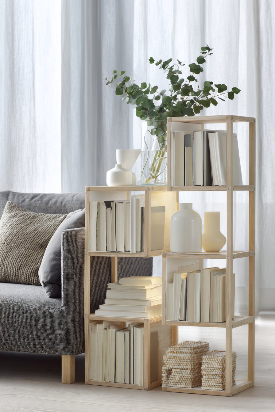 Scandinavian Light Birch Wood Modular Design