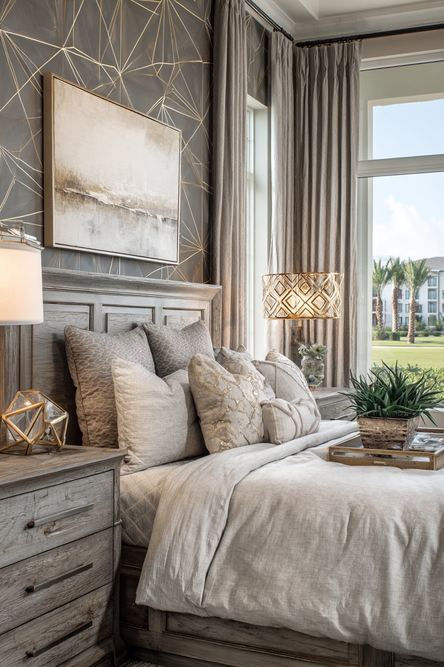 Transitional Style Primary Bedroom