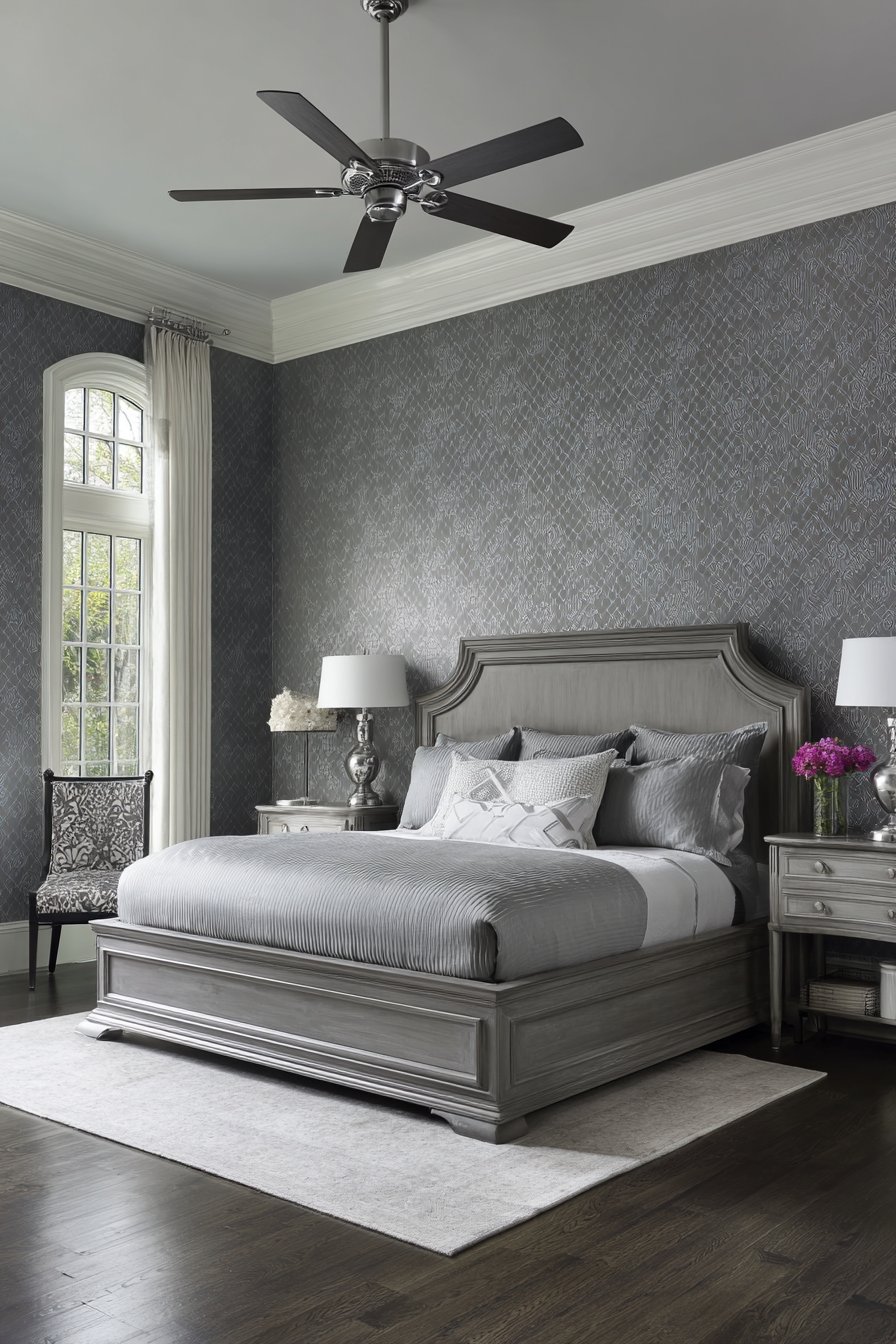Transitional Style Primary Bedroom