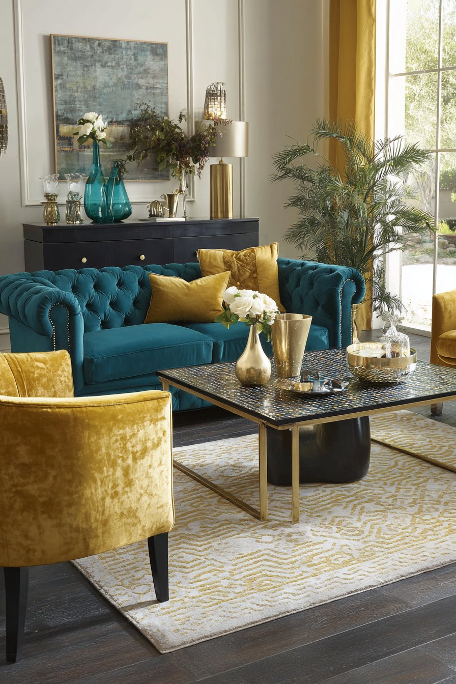  Jewel-Tone Chesterfield Glamour