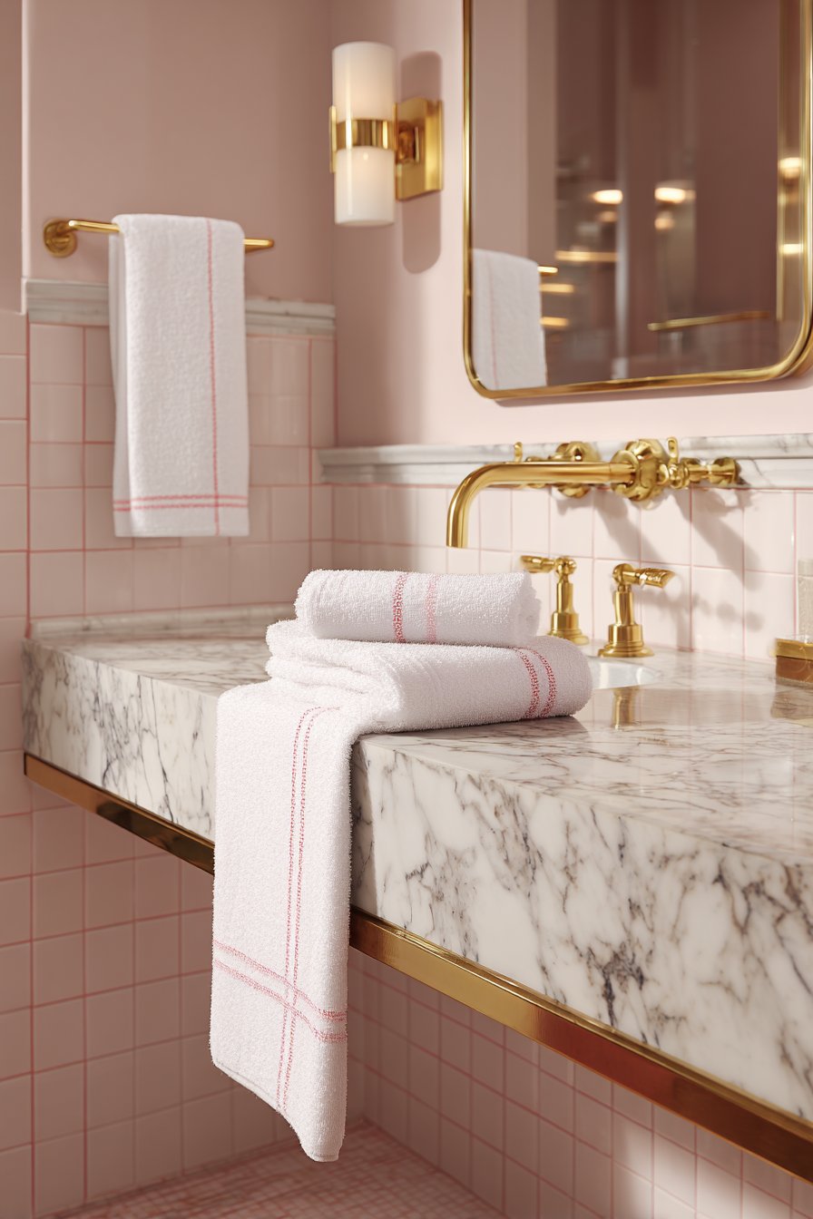 Romantic Blush Pink and Brass Elegance