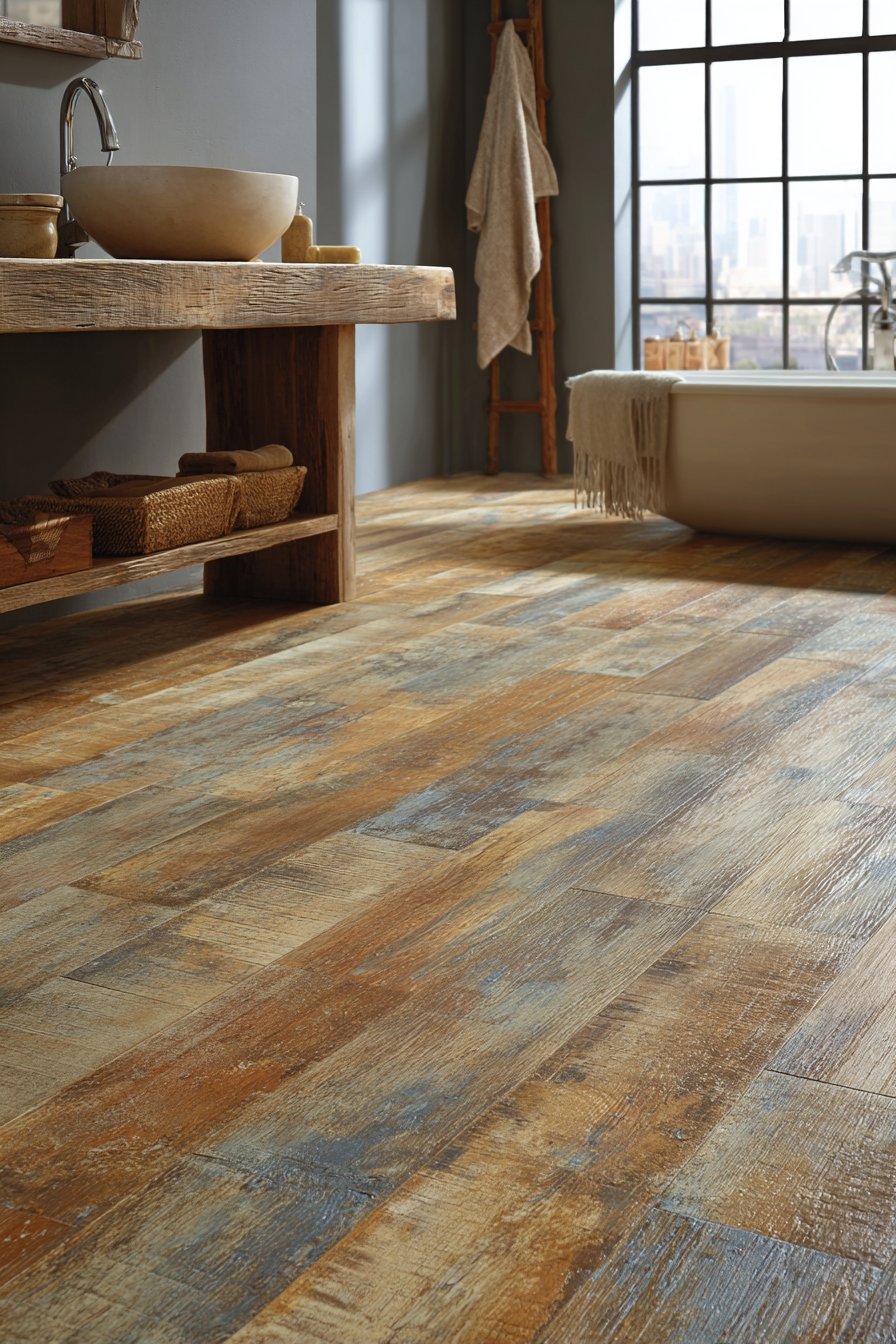 Rustic Wood-Look Porcelain Innovation