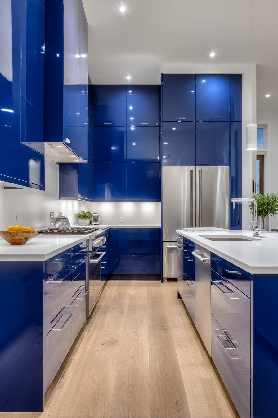 Contemporary Cobalt Minimalist Statement