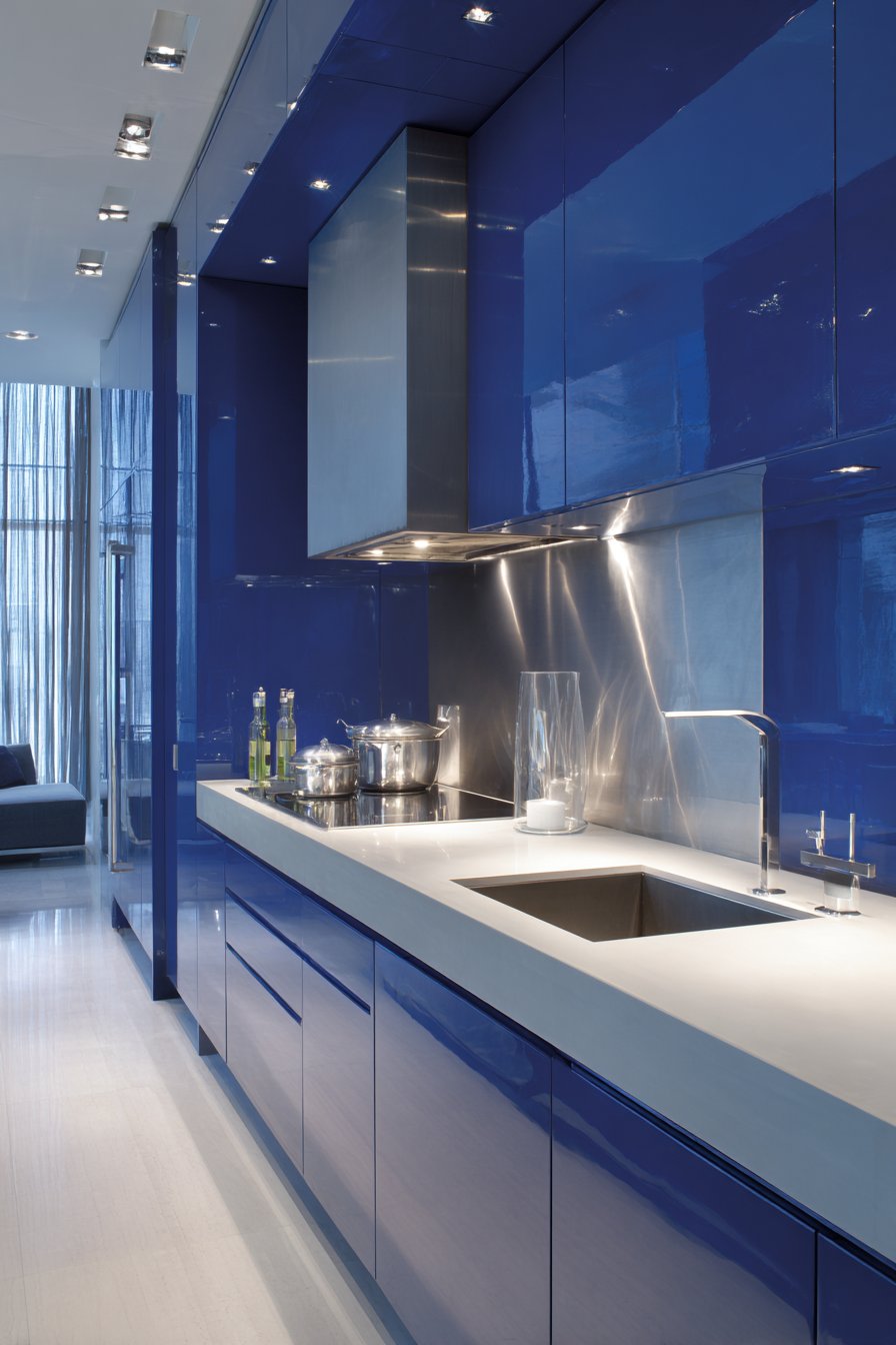 Contemporary Cobalt Minimalist Statement
