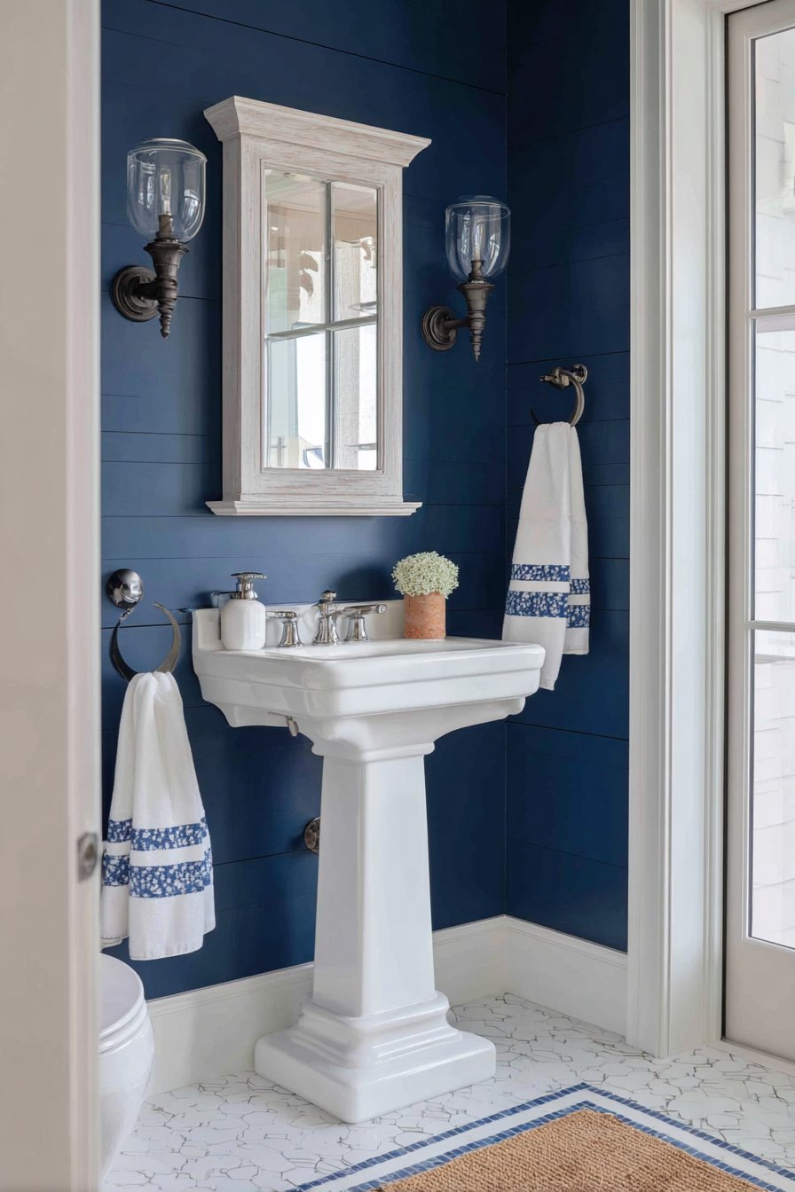  Navy Blue Accent Wall Drama