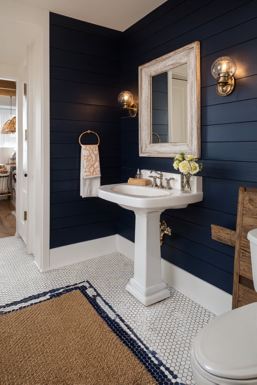  Navy Blue Accent Wall Drama
