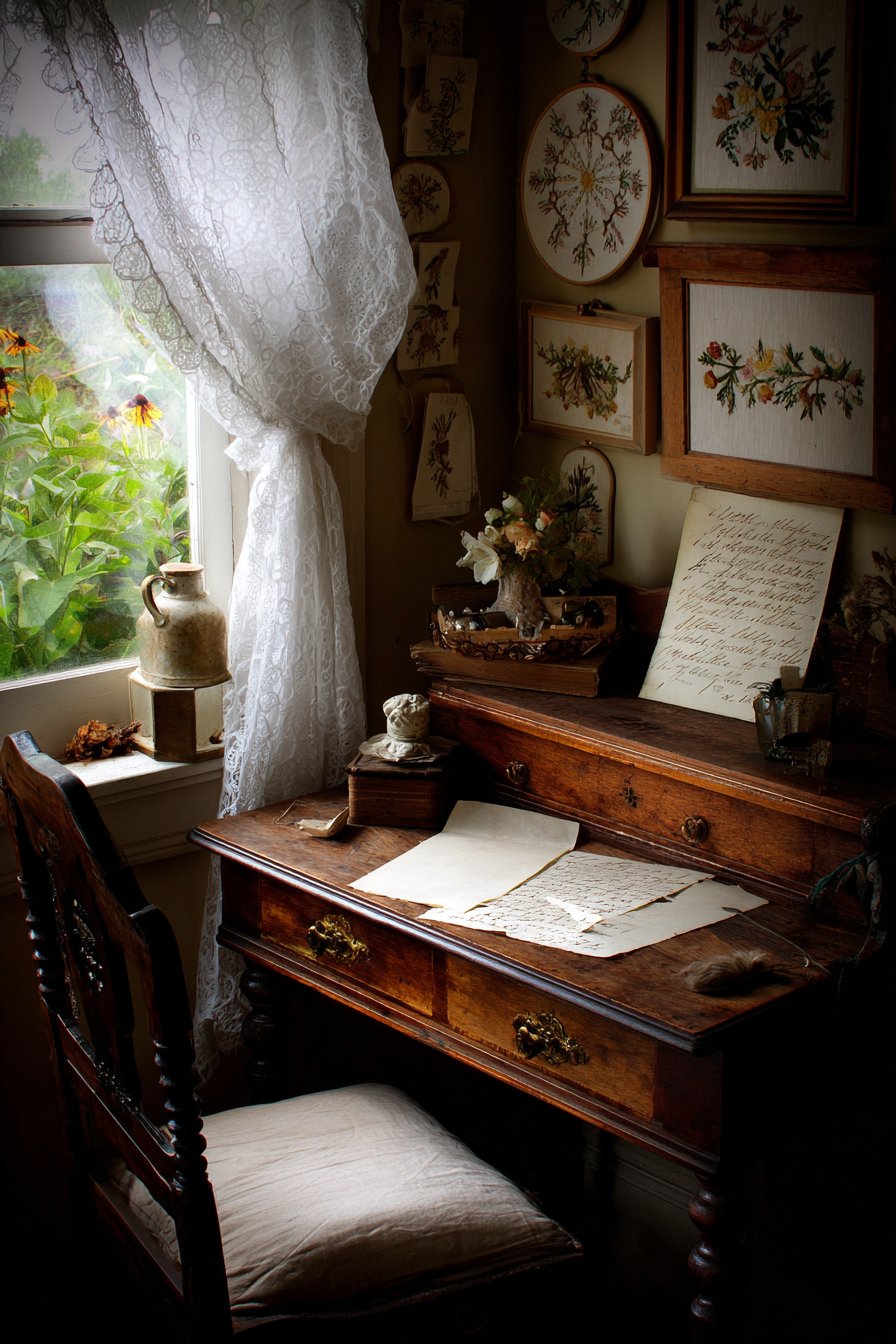 Romantic Writing Desk Corner