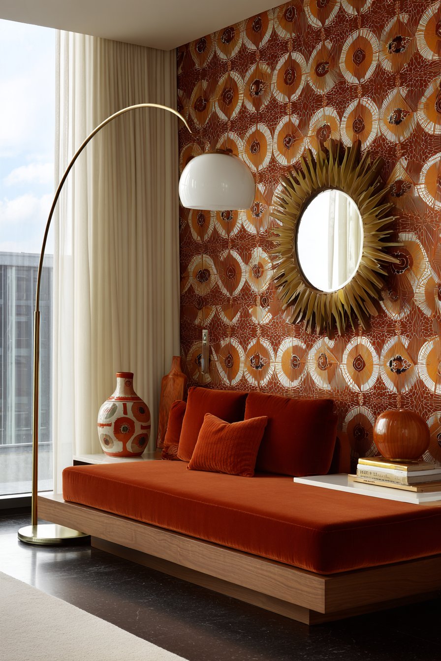 Retro 1970s Revival with Nostalgic Earth Tones