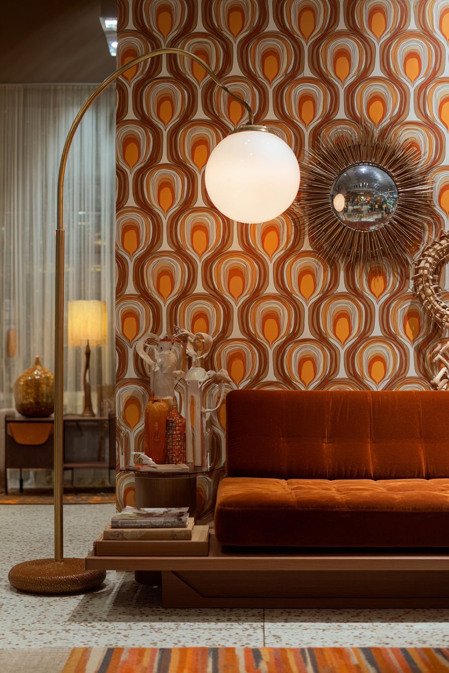 Retro 1970s Revival with Nostalgic Earth Tones