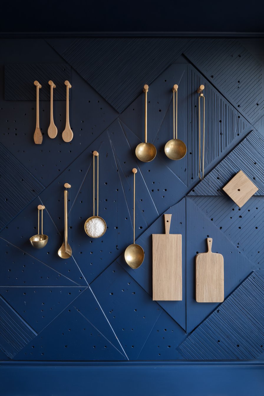 Navy Pegboard Organization System