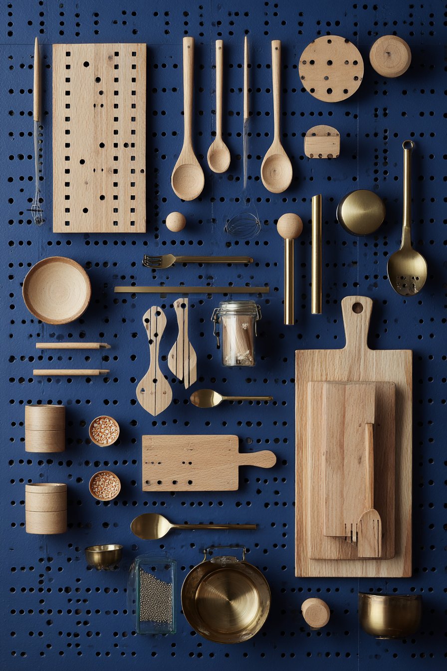 Navy Pegboard Organization System