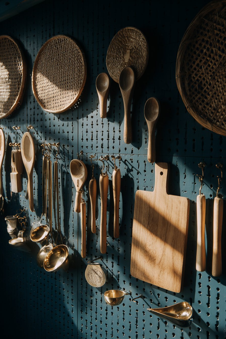 Navy Pegboard Organization System