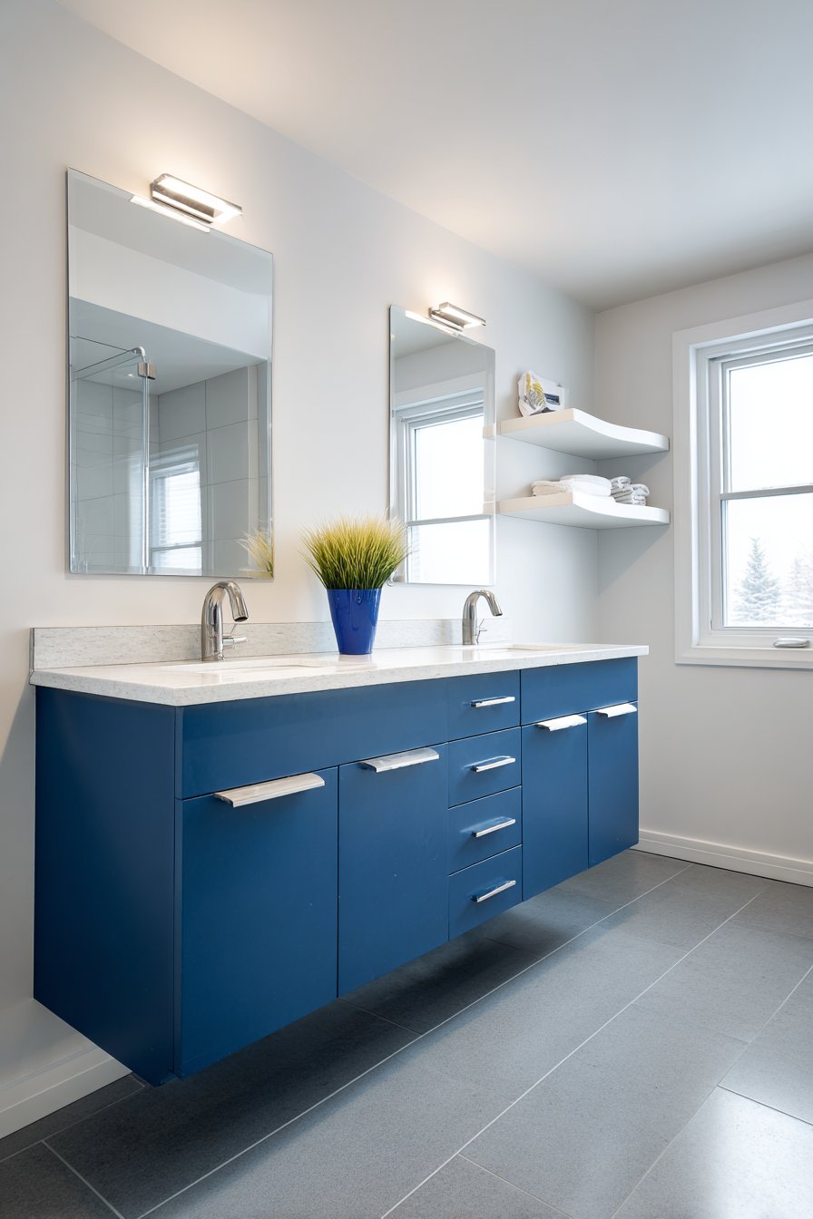 Modern Double Vanity Functionality