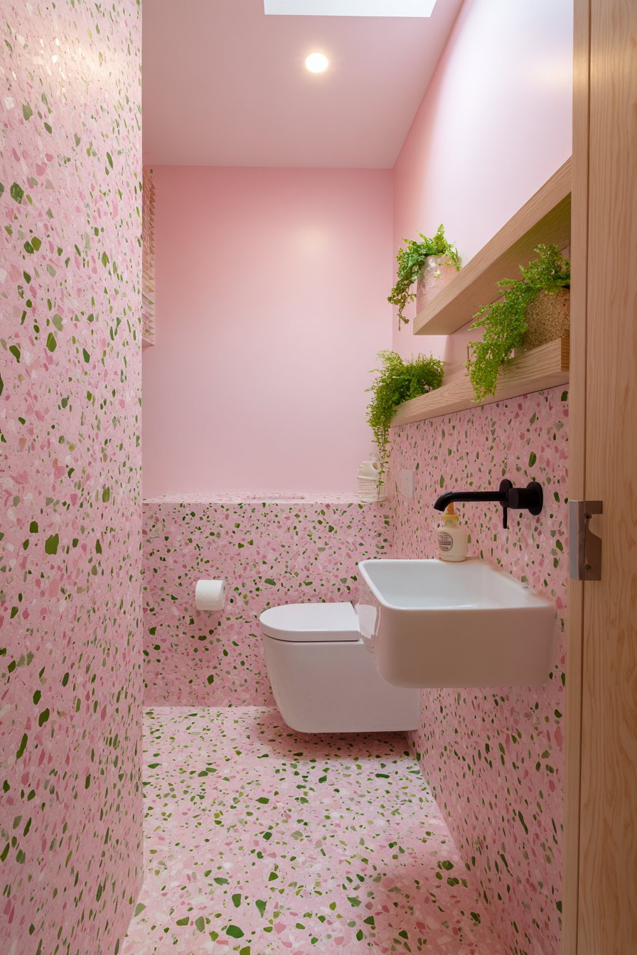 Minimalist Scandinavian Serenity with Terrazzo Flooring