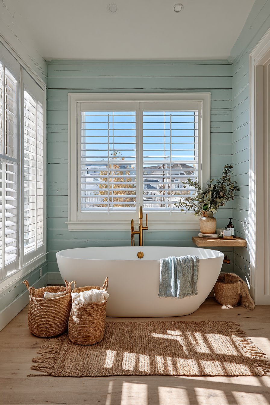 COASTAL-INSPIRED WEATHERED GREY-BLUE SHIPLAP