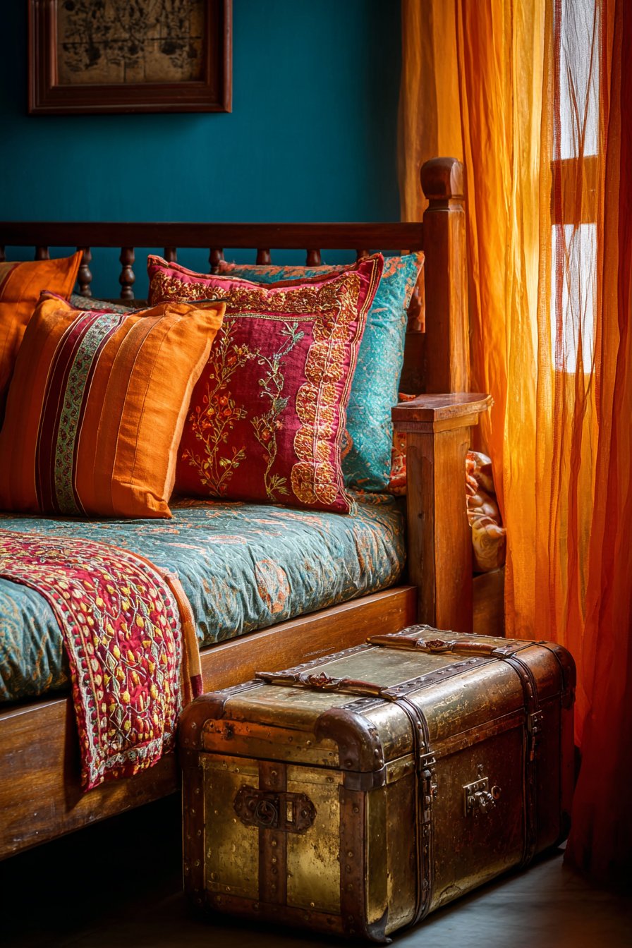 Jewel-Tone Color Palette for Intimate Atmosphere