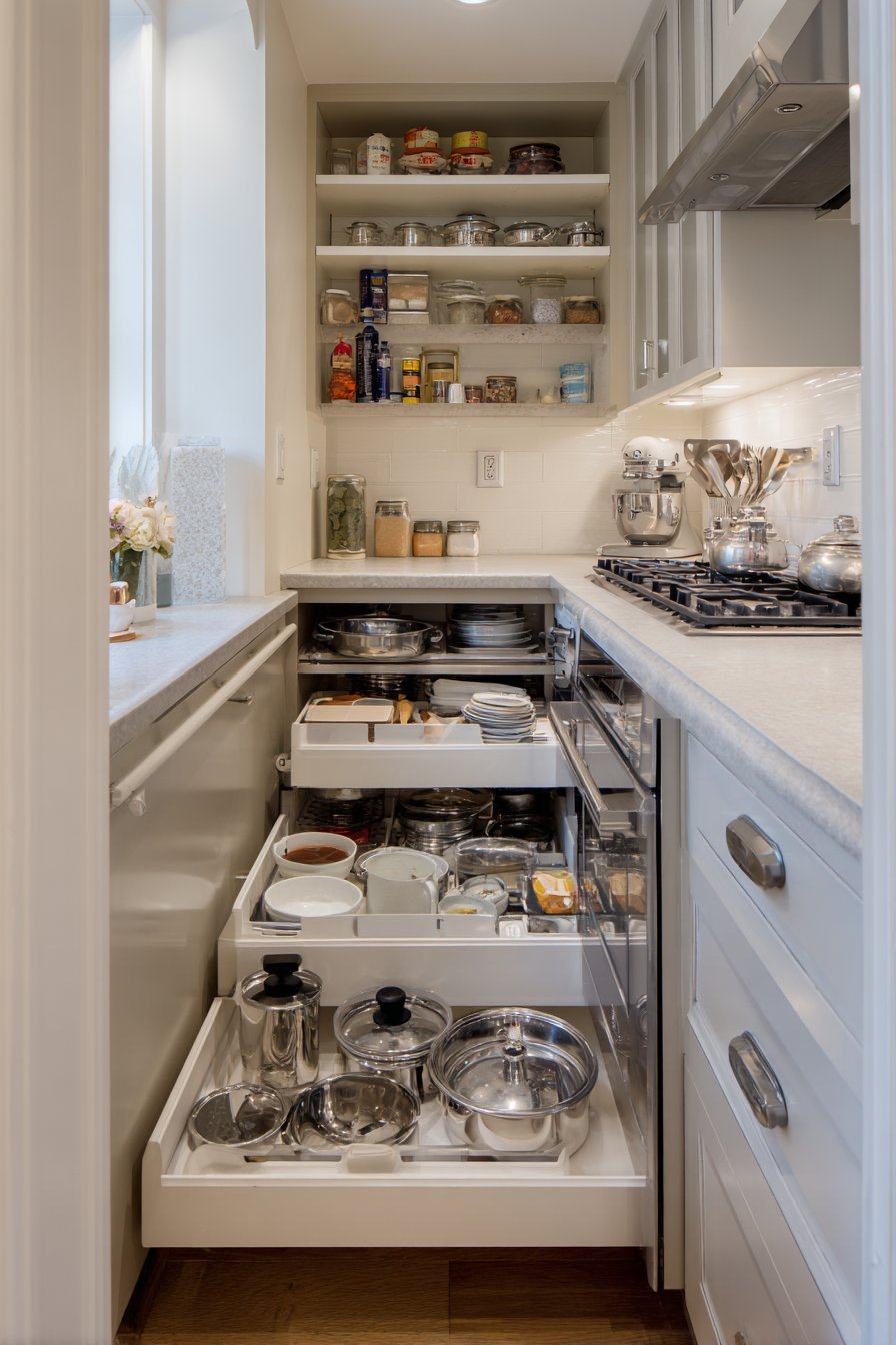 Single-Wall Efficiency in Warm Grey with Smart Storage