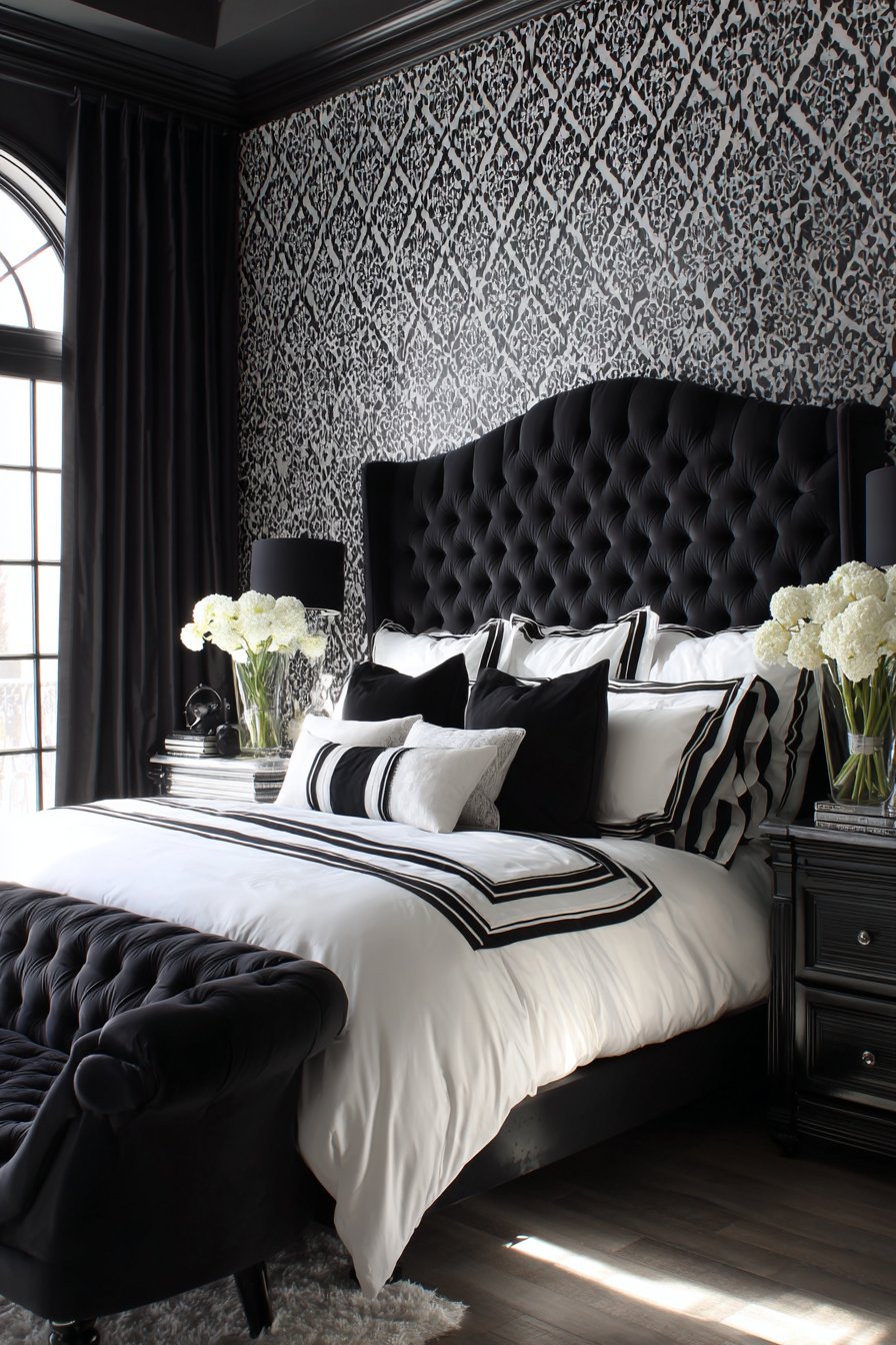 Monochromatic Black and White Drama