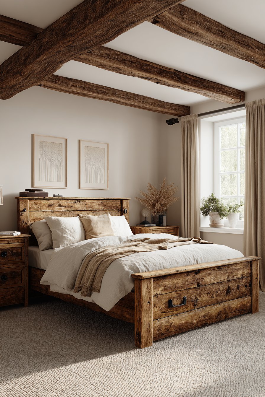 Rustic Farmhouse Comfort with Authentic Materials