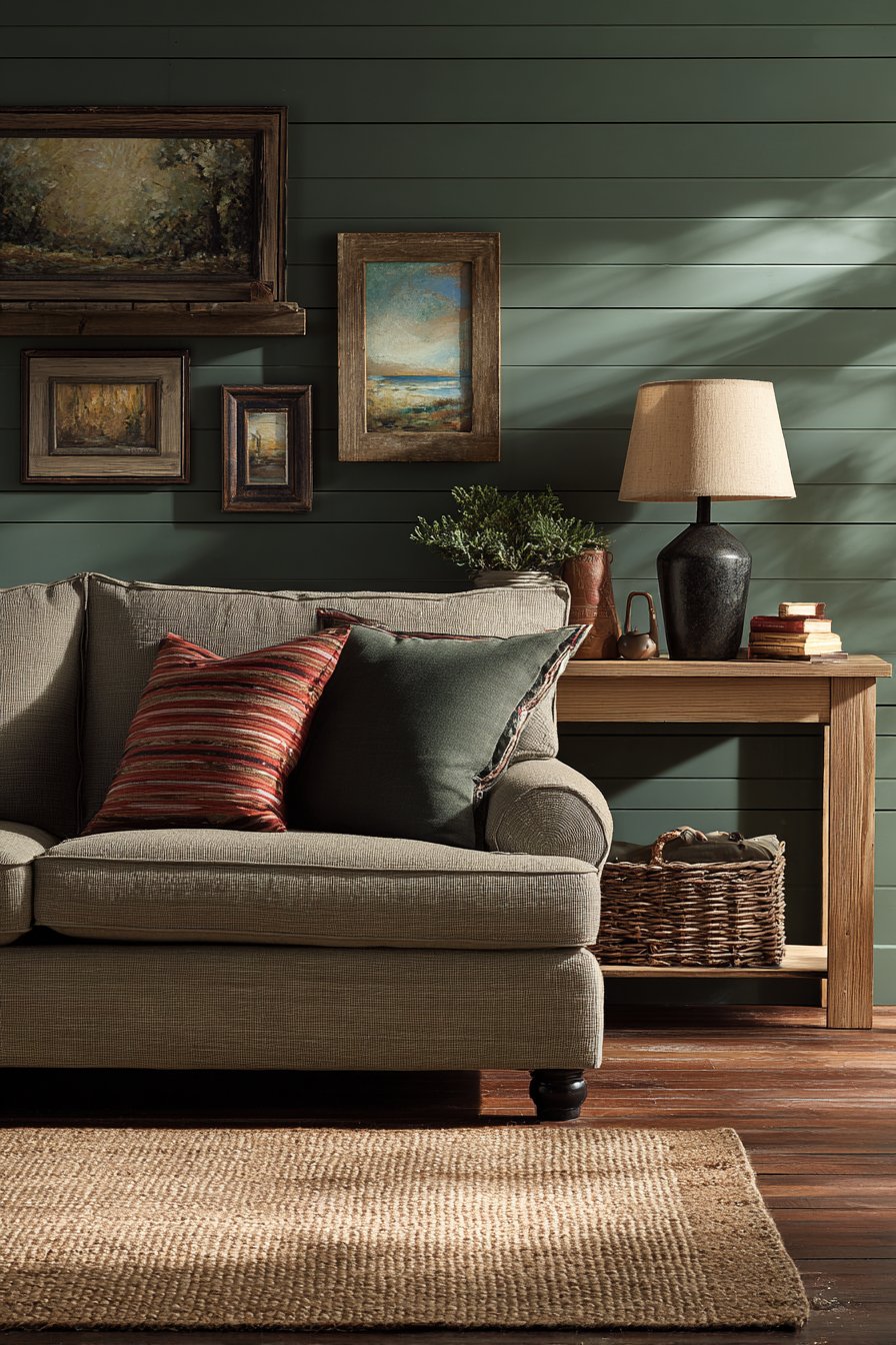 Accessible Shiplap Gallery Wall with Neutral Foundation