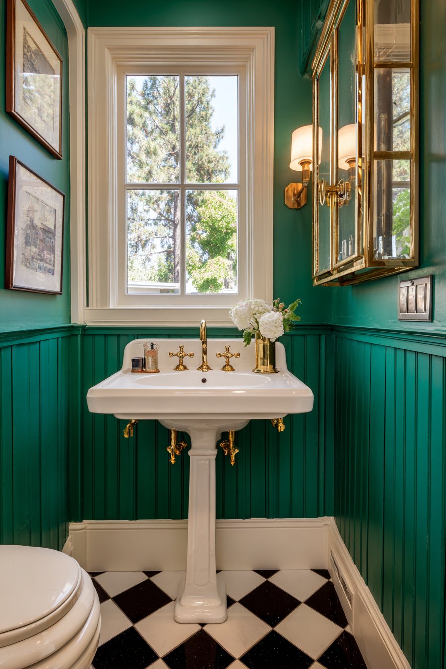 Traditional Charm with Tongue-and-Groove Paneling