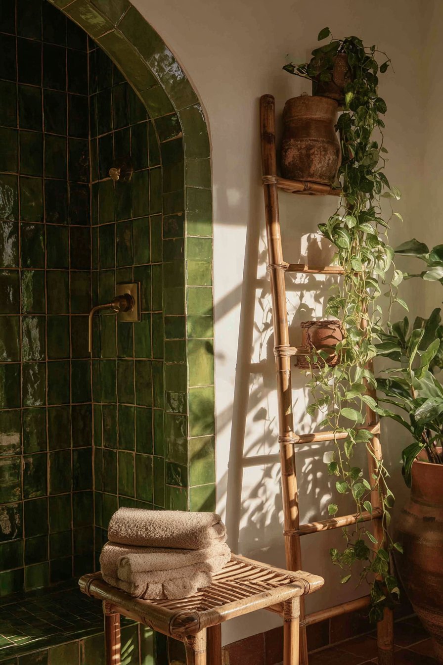 Bohemian Olive Green Artisanal Charm