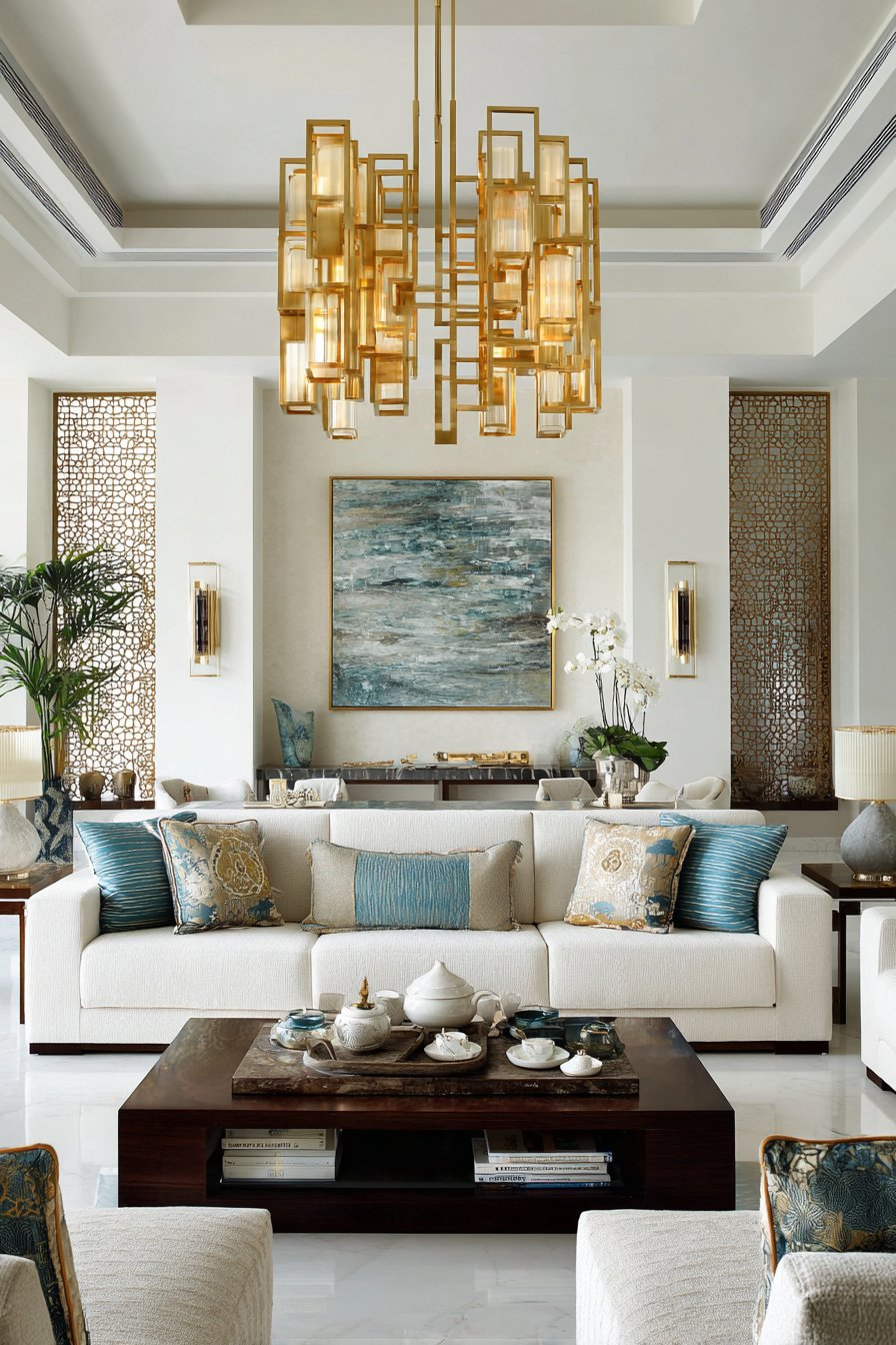 Modern Minimalist with Traditional Arabic Accents