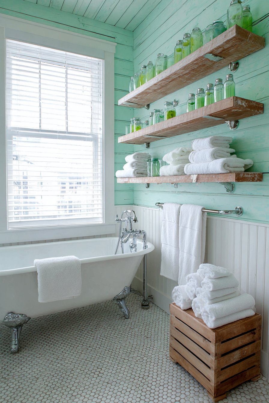 Fresh Mint Green Cottage Charm