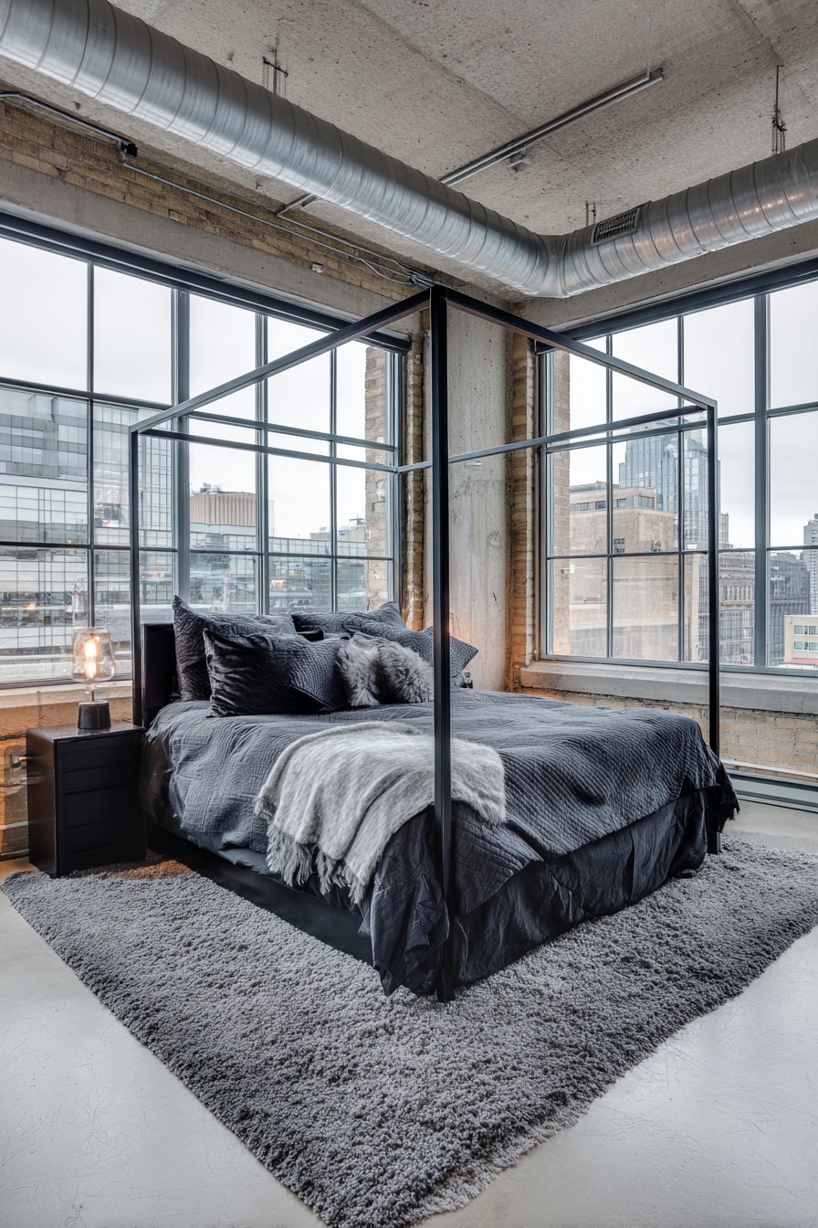 Contemporary Loft Bedroom Design