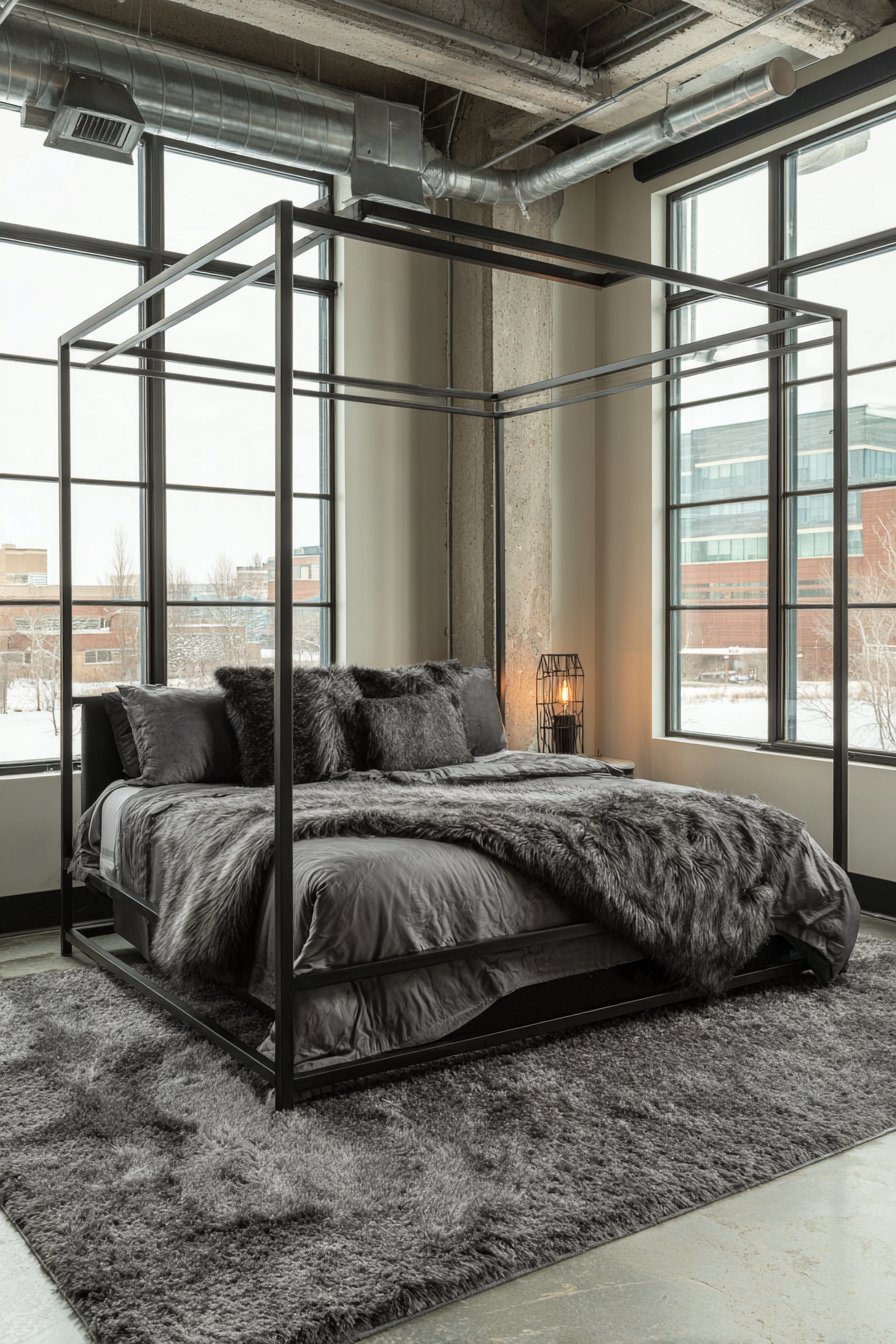 Contemporary Loft Bedroom Design