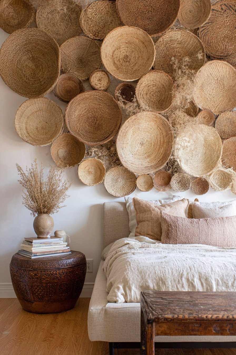 Artistic Basket Displays and Organic Installations