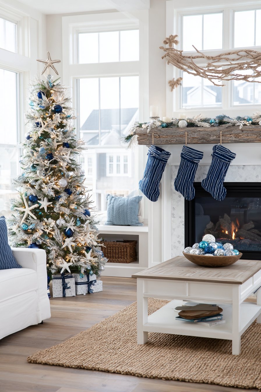 Coastal Christmas with Beach House Aesthetics