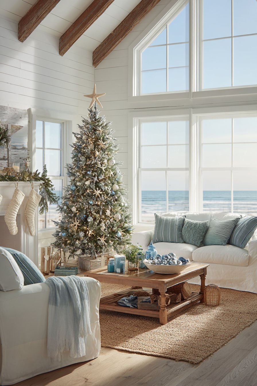 Coastal Christmas with Beach House Aesthetics