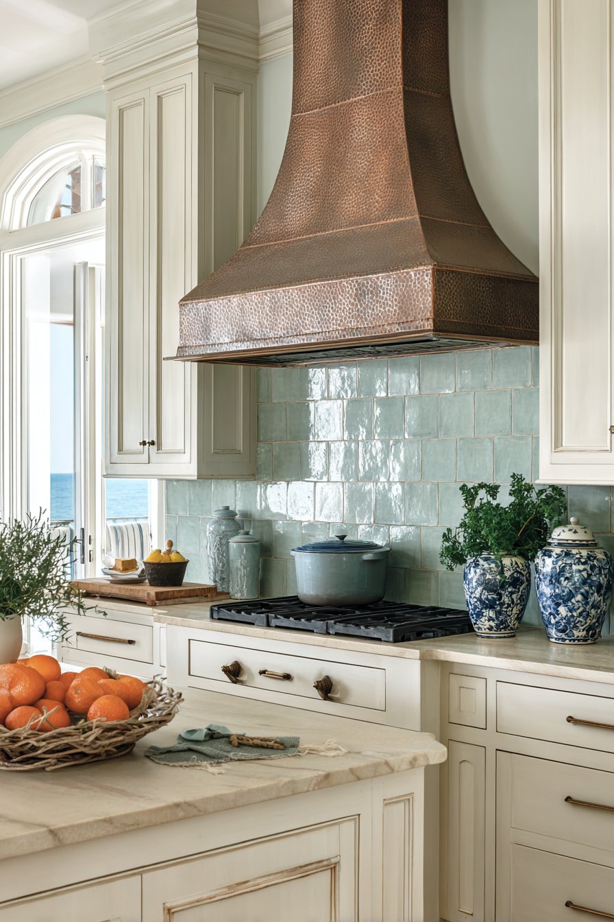 Handmade Tile Backsplash with Artisanal Details