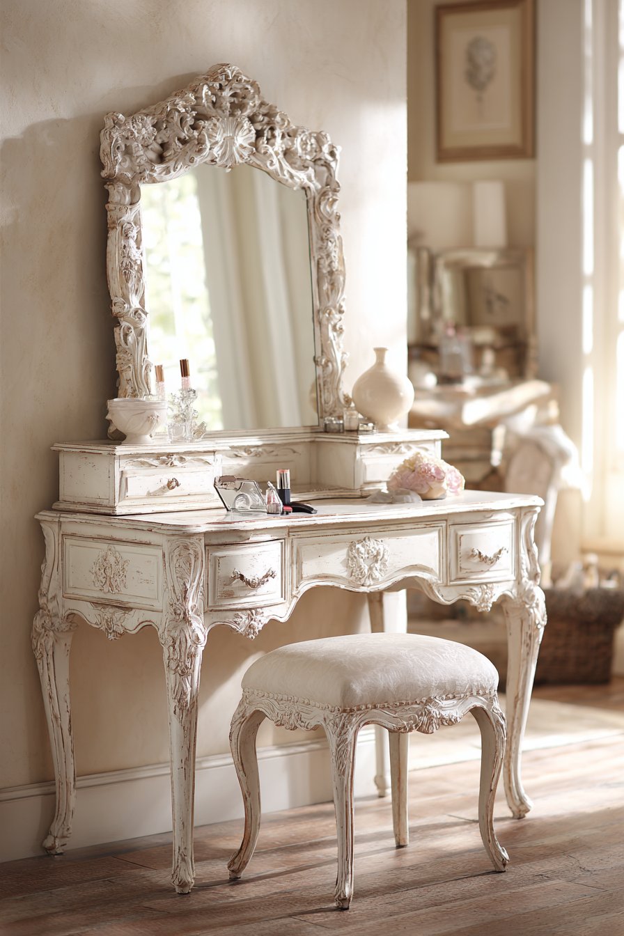 Charming Cream Vanity Retreat