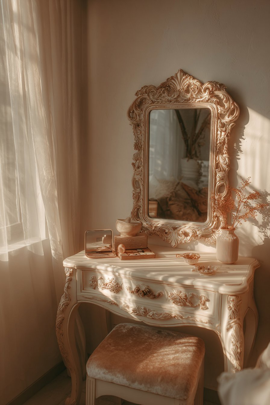 Charming Cream Vanity Retreat