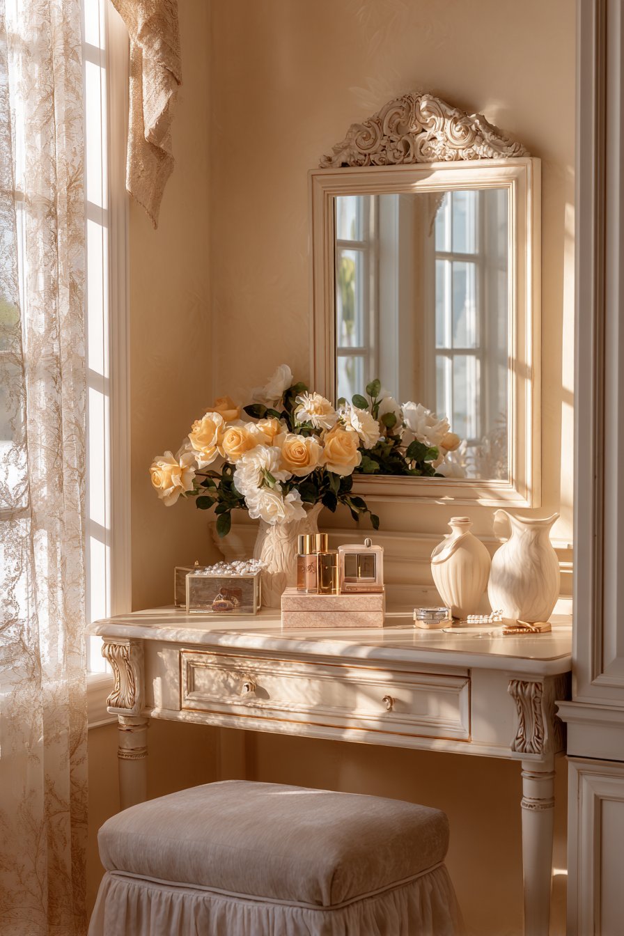 Charming Cream Vanity Retreat