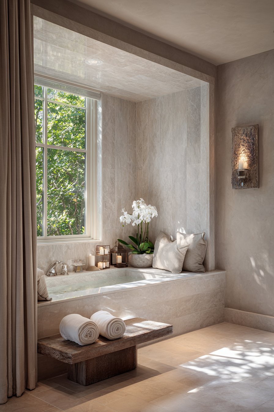 Serene Spa-Inspired Soaking Haven
