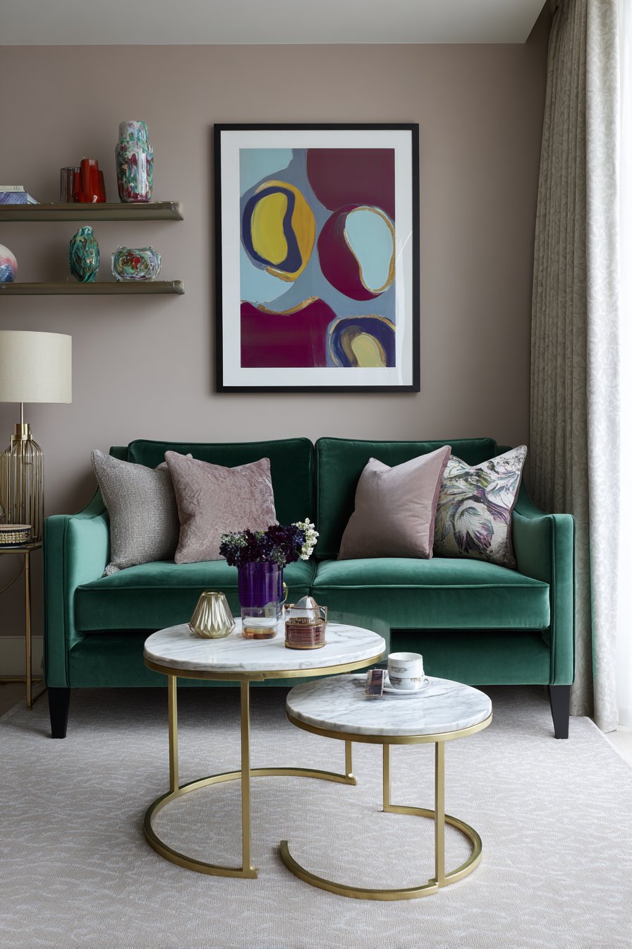 Compact Jewel-Tone Solution for Small Spaces