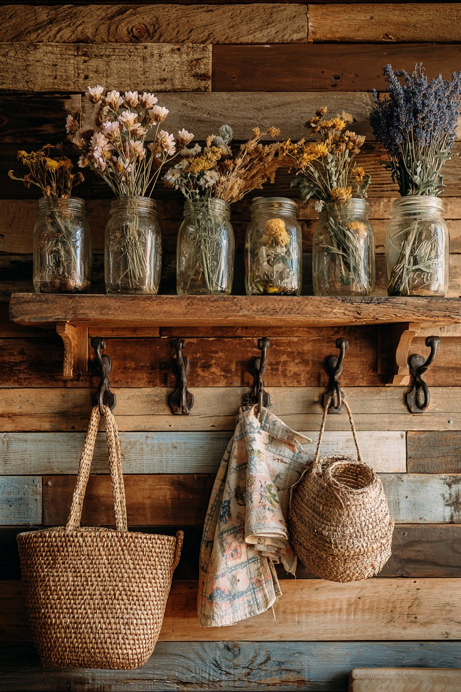 Rustic Reclaimed Wood Accent Wall