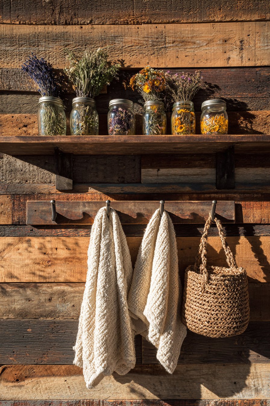 Rustic Reclaimed Wood Accent Wall