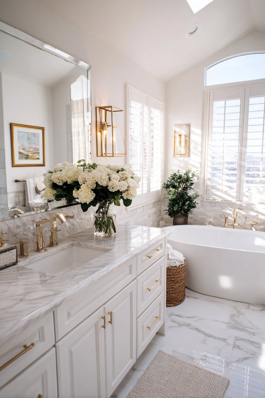 Luxurious Master Suite with Sophisticated Farmhouse Elements