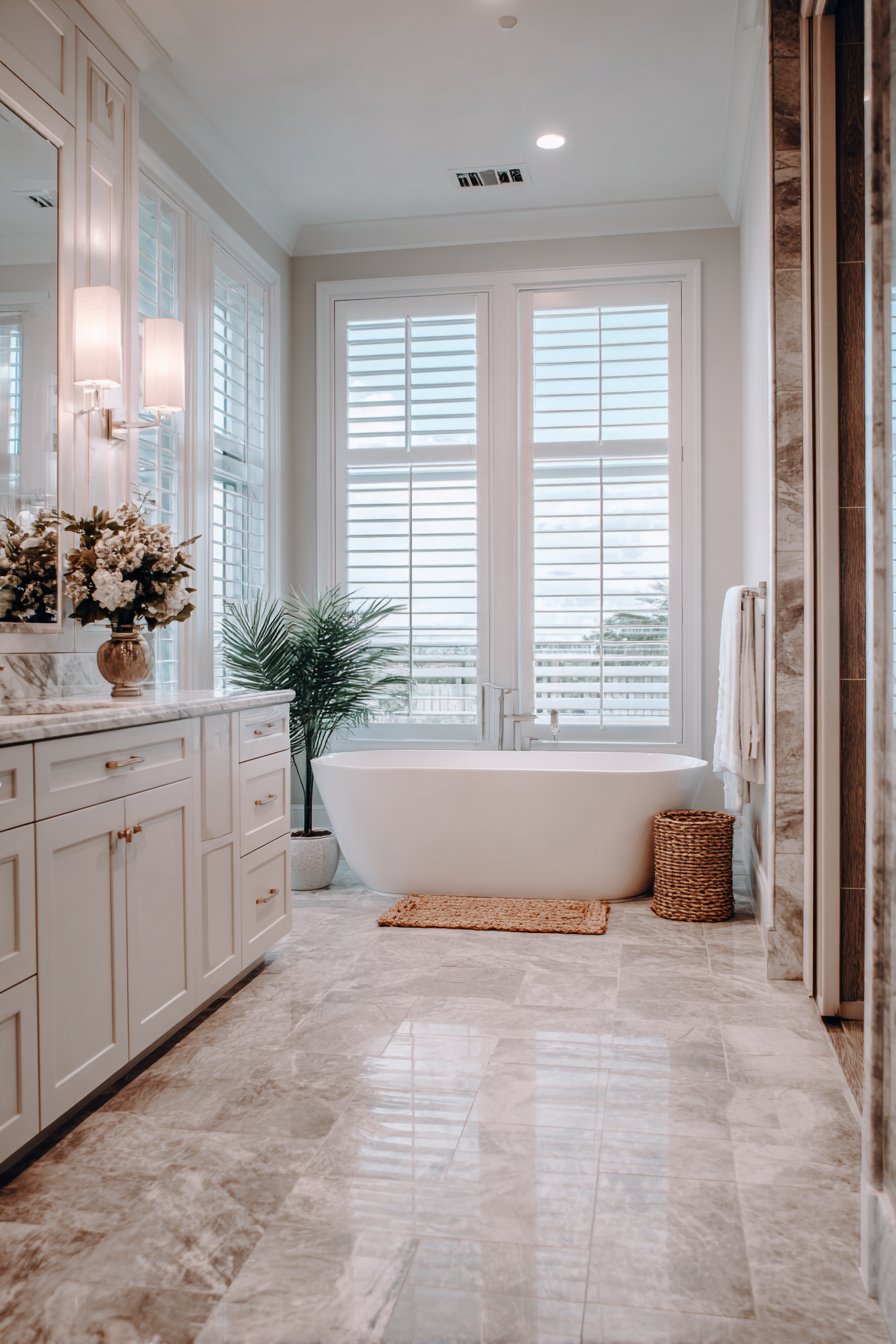 Luxurious Master Suite with Sophisticated Farmhouse Elements