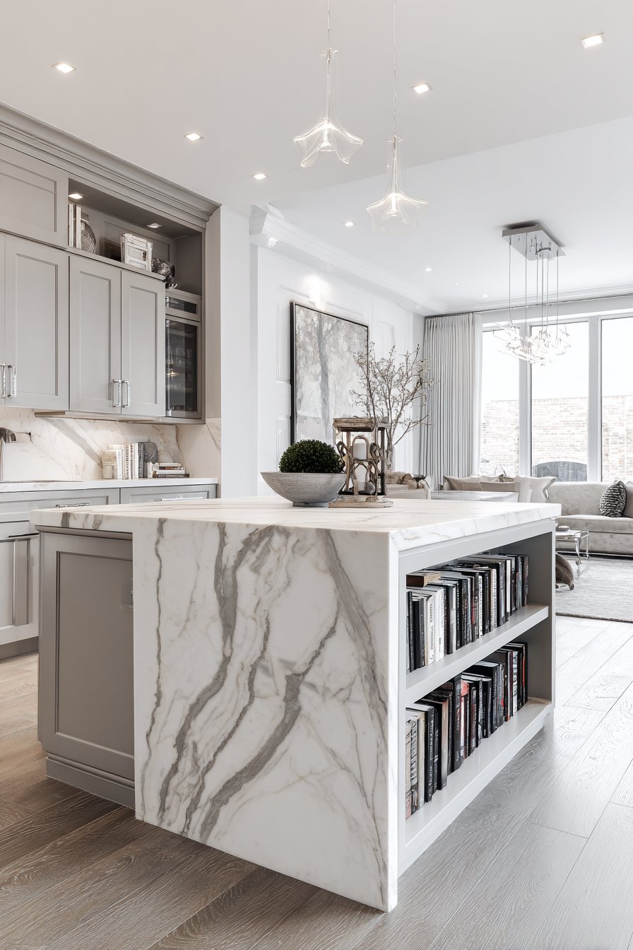 Transitional Design with Dual-Purpose Island