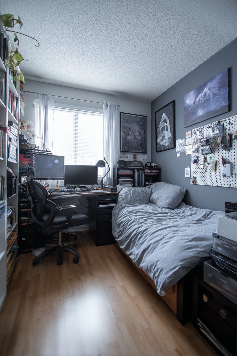 Corner Workspace Integration for Home Office Needs